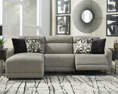 Ashley Furniture Colleyville 3-Piece Power Reclining Sectional with Chaise