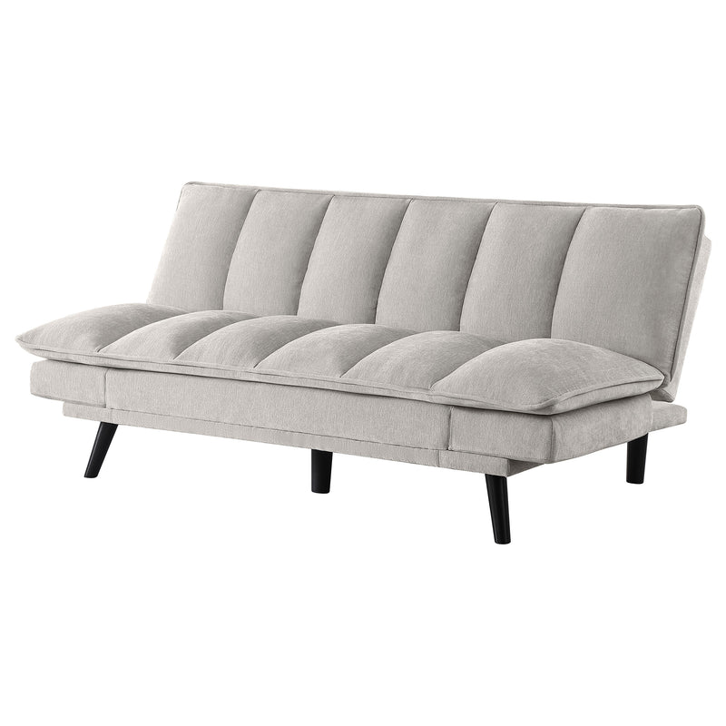 Laredo Upholstered Tufted Convertible Sofa Bed Light Grey Sleeper Sofa Coaster Furniture