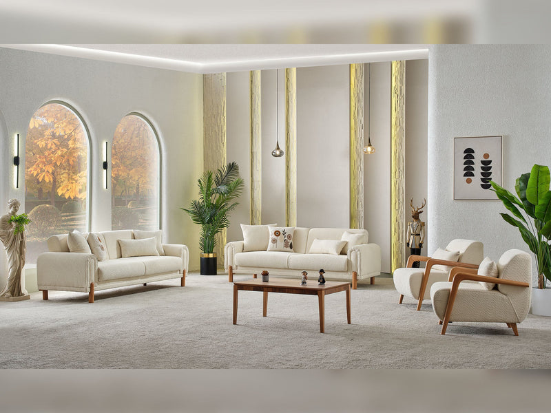 Soho Convertible Living Room Set with Sofa Loveseat Chair (2 Sofa & 2 Chair) Living Room Furnia