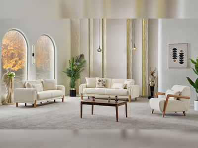 Soho Convertible Living Room Set with Sofa Loveseat Chair (2 Sofa & 2 Chair) Living Room Furnia
