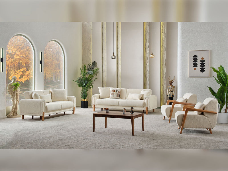 Soho Convertible Living Room Set with Sofa Loveseat Chair (2 Sofa & 2 Chair) Living Room Furnia