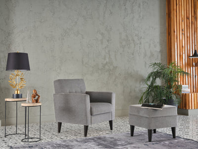 Theo Accent Chair & Ottoman Accent Chair Bellona   