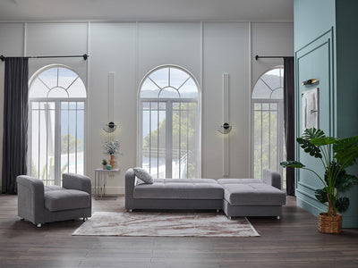 Vision S 101" Sleeper Sectional Grey Sleeper Sectional Bellona   