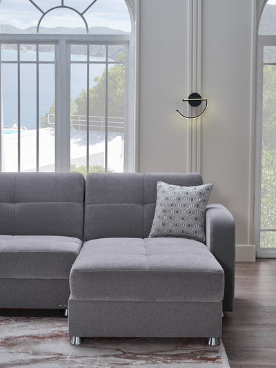 Vision S 101" Sleeper Sectional Grey Sleeper Sectional Bellona   