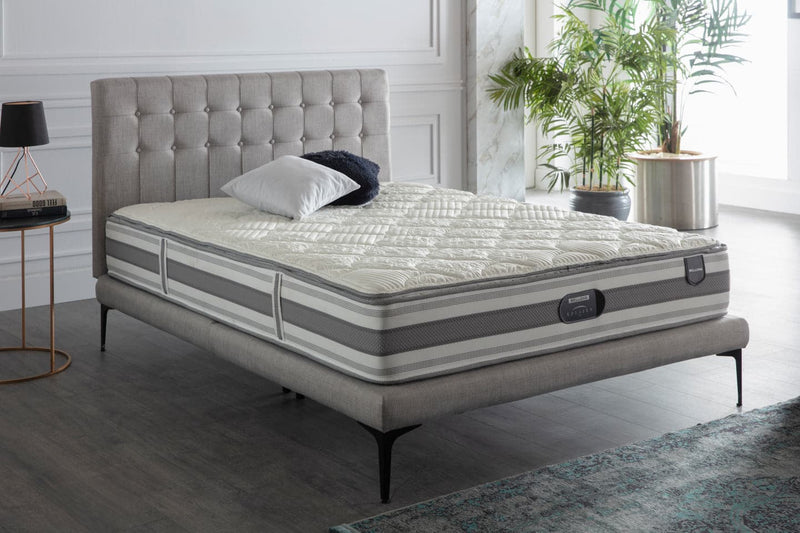 Stratton Bed In A Box Bed Frame B-Lifestyle Full Bell Basic Light Grey 