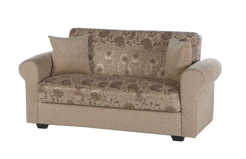 Elita Living Room Set Living Room Bellona Loveseat Yasemin Beige 