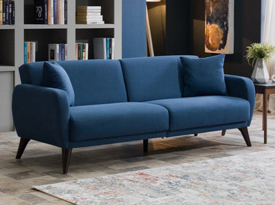 Flexy Sofa In A Box - Indigo Blue Sleeper Sofa B-Lifestyle   