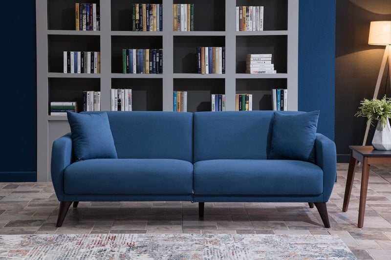 Flexy Sofa In A Box - Charcoal Sleeper Sofa B-Lifestyle Zigana Indigo Blue  