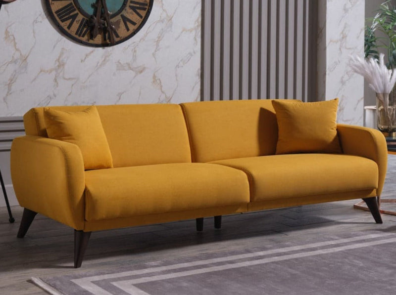 Flexy Sofa In A Box - Yellow Sleeper Sofa B-Lifestyle Zigana Yellow  