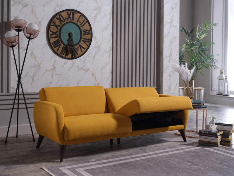 Flexy Sofa In A Box - Yellow Sleeper Sofa B-Lifestyle   