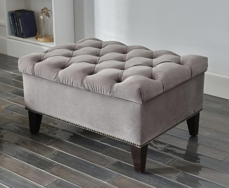 Cecilia Storage Ottoman Ottoman Bellona Pearla Grey  