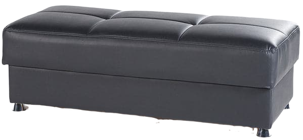 Elegant Ottoman Ottoman Bellona Black  