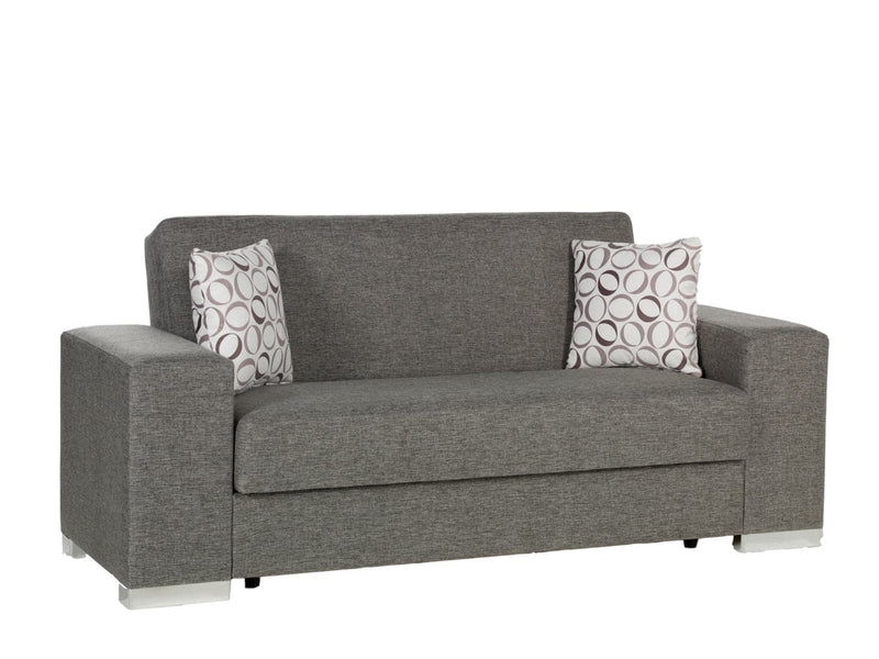 Kobe Living Room Set Living Room Bellona Loveseat Diego Gray 