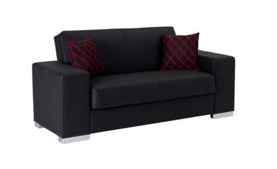 Kobe Living Room Set Living Room Bellona Loveseat Santa Glory Black 