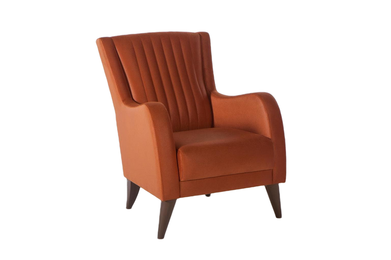 Piero Living Room Sleeper Sofa Set Living Room Bellona Armchair Hande Beige/Orange 