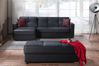 Elegant Sectional Sectional Bellona Black  