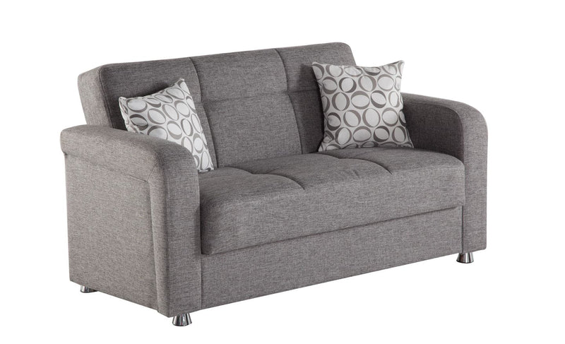 Vision Convertible Living Room Living Room Bellona Loveseat Diego Gray 