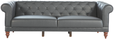 MUSE Living Room Sleeper Sofa Set by Istikbal Grey/PU Convertible Living Room Set Bellona   
