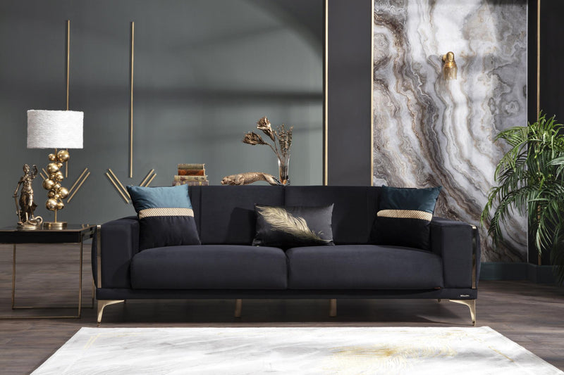 Carlino Living Room Sleeper Sofa Set by Bellona Sleeper Sofa Bellona 3 Seater Napoly Black 
