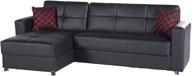 ELEGANT Sectional Sleeper Sofa by Istikbal Sleeper Sectional Istikbal Furniture Black  