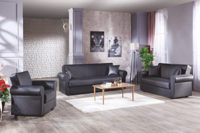 FLORIS Living Room Set by Istikbal Convertible Living Room Set Istikbal Furniture Black  