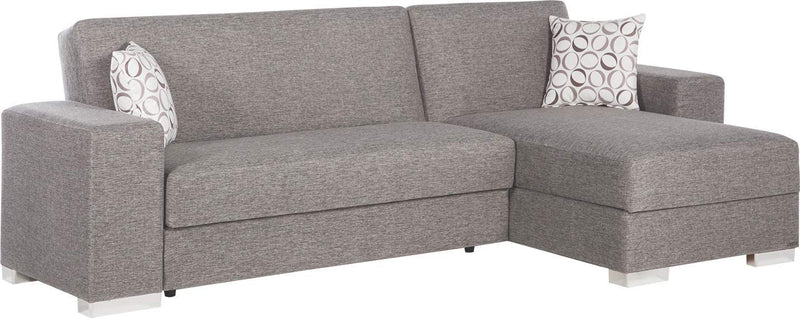 KOBE Sectional Sleeper Sofa by Istikbal Sleeper Sectional Istikbal Furniture Gray  