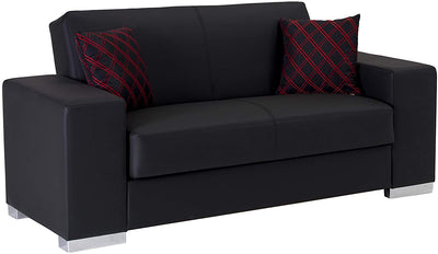 KOBE Sleeper Love Seat by Istikbal Convertible Love Seat Istikbal Furniture Black  