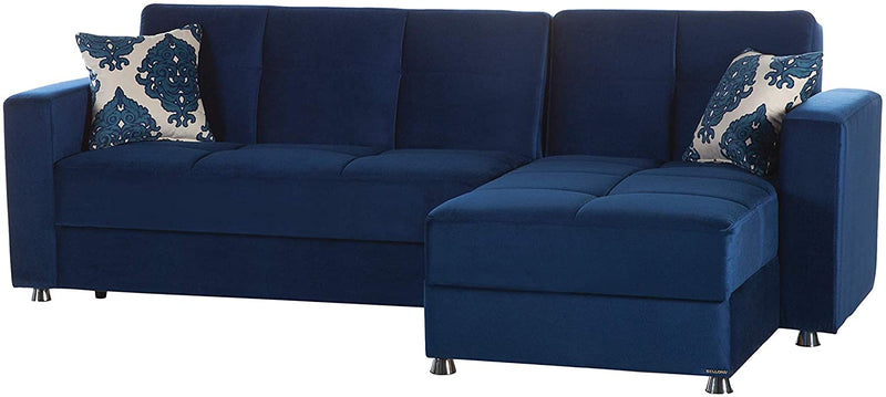 Left/Right  Hand Facing Multi functional Sectional Sofa L Shape Istikbal Furniture Blue  
