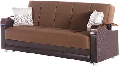 LUNA Sleeper Sofa Bed by Bellona Convertible Sofa Beds Istikbal Furniture Brown  