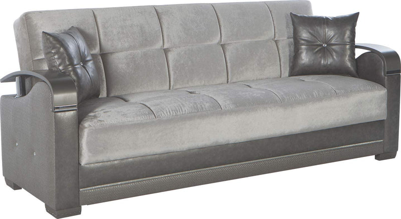 LUNA Sleeper Sofa Bed by Bellona Convertible Sofa Beds Istikbal Furniture Silver  