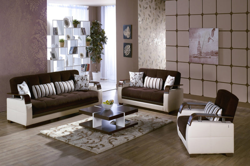 NATURAL Living Room Set by Istikbal Convertible Living Room Set Istikbal Furniture Brown  
