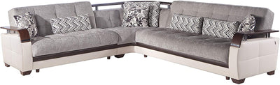 NATURAL Sectional Sleeper Sofa by Istikbal Sleeper Sectional Bellona Gray  