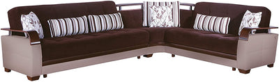 NATURAL Sectional Sleeper Sofa by Istikbal Sleeper Sectional Istikbal Furniture Brown  