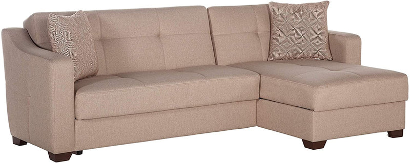 TAHOE Sectional Sleeper Sofa by Istikbal Sleeper Sectional Istikbal Furniture Taupe  