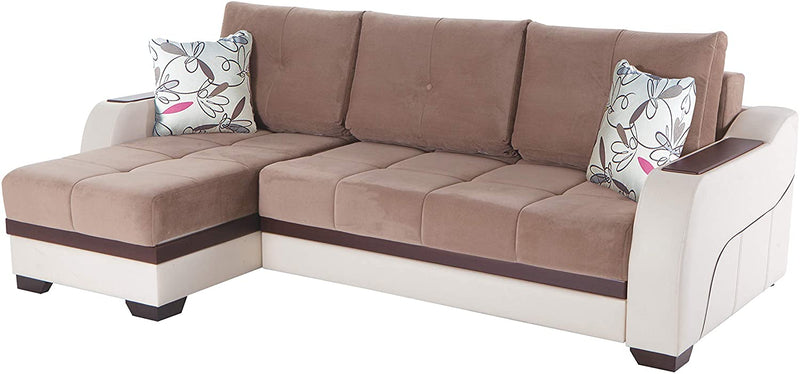 ULTRA Sectional Sleeper Sofa by Bellona Sleeper Sectional Bellona Light Brown  