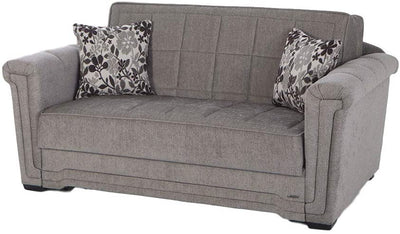 VICTORIA Sleeper Love Seat by Istikbal Convertible Love Seat Istikbal Furniture Gray  