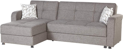 VISION Sectional Sleeper Sofa by Istikbal Sleeper Sectional Bellona Gray  