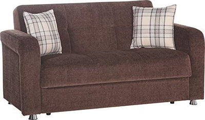 VISION Sleeper Love Seat by Istikbal Convertible Love Seat Istikbal Furniture Brown  